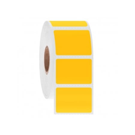 Ga International NitroTag Cryogenic Barcode Labels, 1.25x0.875, 1" Core, Yellow, 1000 Labels 247187Y